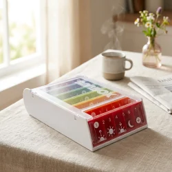 Pilulier 7 jours Anabox Arc en ciel Number