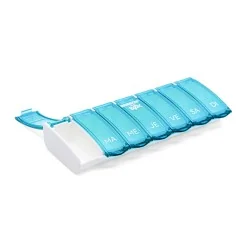 Pilulier hebdomadaire Anabox Box7 Turquoise