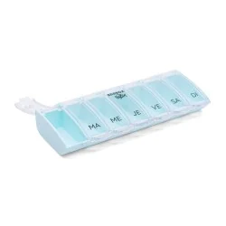 Pilulier hebdomadaire Anabox Box7 Bleu pastel