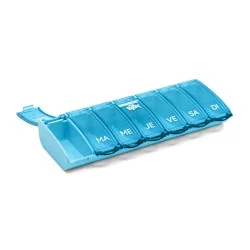 Pilulier hebdomadaire Anabox Box7 Bleu-Turquoise
