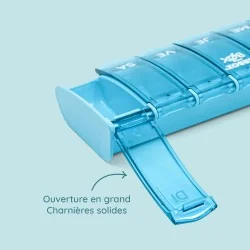 Pilulier hebdomadaire Anabox Box7 Bleu-Turquoise