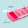 Pilulier hebdomadaire Anabox Box7 Rose Pastel