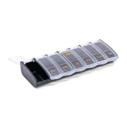 Pilulier hebdomadaire Anabox Box7 Noir