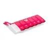 Pilulier semainier Anabox Box7 avec séparateur Rose