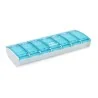 Pilulier semainier Anabox Box7 avec séparateur Turquoise