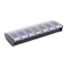 Pilulier Box7 noir avec étui de protection
