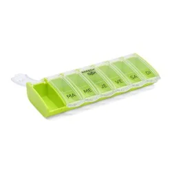 Pilulier hebdomadaire Anabox Box7 Vert Pastel