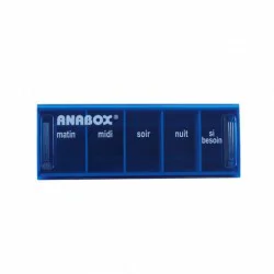 Pilulier journalier Anabox 5 prises par jour Bleu Ciel