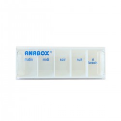 Pilulier journalier Anabox 5 prises par jour Blanc