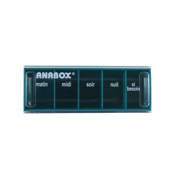 Pilulier journalier Anabox 5 prises par jour Bleu Canard