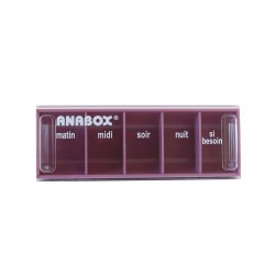 Pilulier journalier Anabox 5 prises par jour Lilas