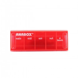 Pilulier journalier Anabox 5 prises par jour Orange fluo
