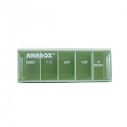 Pilulier journalier Anabox 5 prises par jour Vert Tilleul